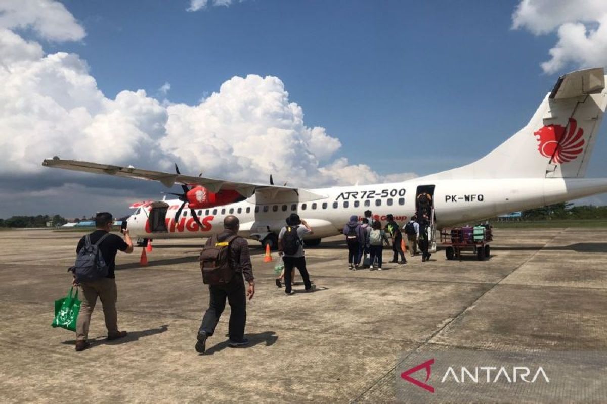 Penumpang pesawat di Bandara Bersujud tujuan Banjarbaru relatif normal