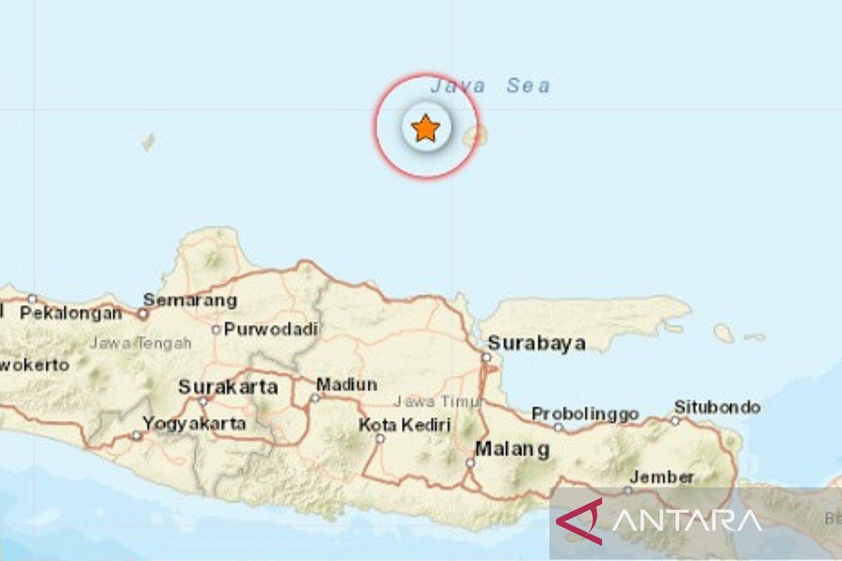 Gempa magnitudo 6 guncang Tuban Jawa Timur