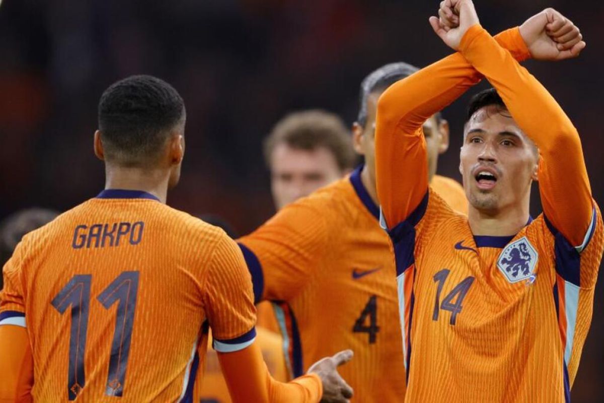 Pemain kelahiran Indonesia itu mencetak gol saat Belanda mengalahkan Skotlandia 4-0