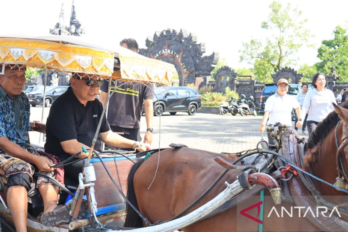 Dokar dijadikan moda transportasi wisata di Jembrana, Bali