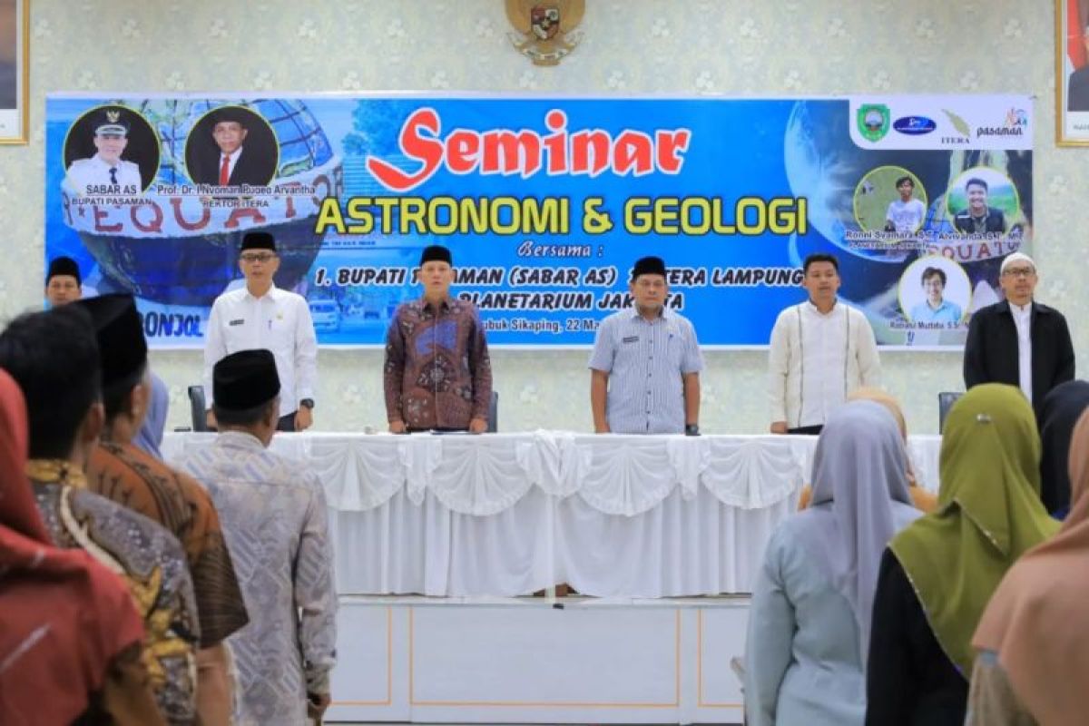 Bupati Sabar AS gandeng ITERA Lampung Seminar Astronomi dan Geologi