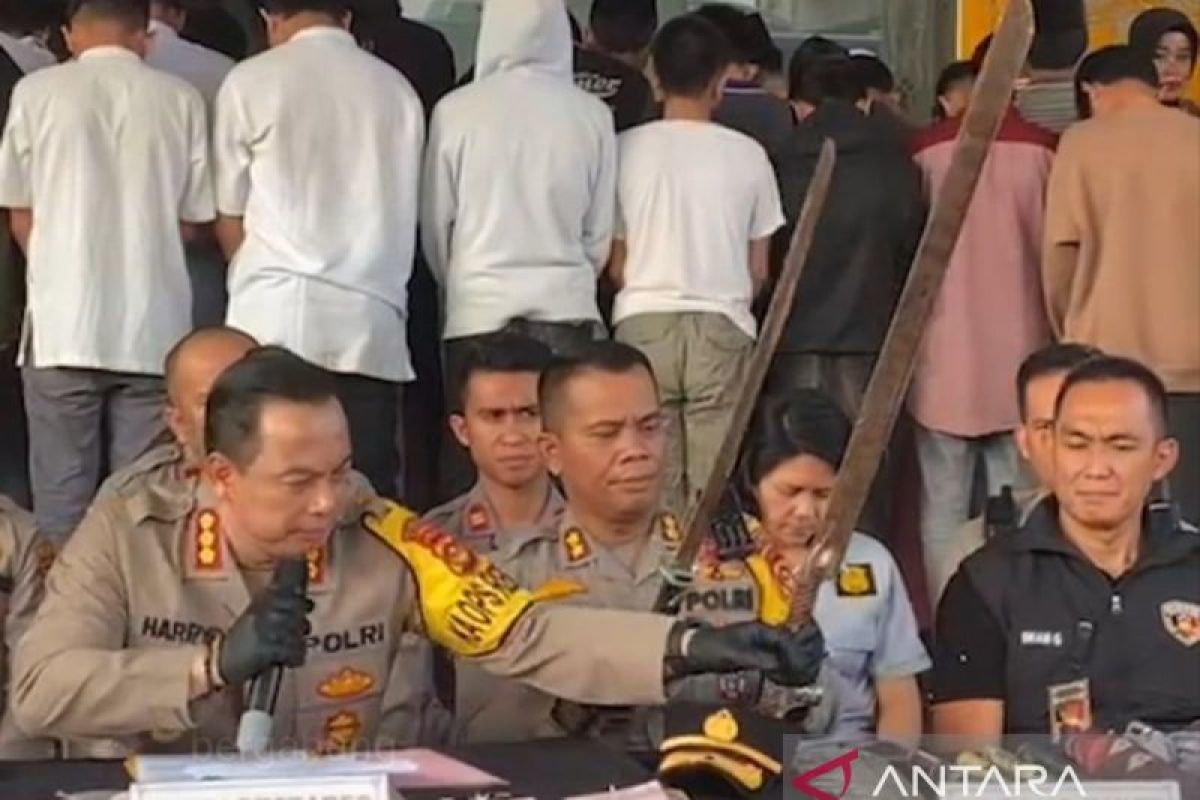 Polisi beri pembinaan terhadap  pelaku tawuran di Kota Palembang