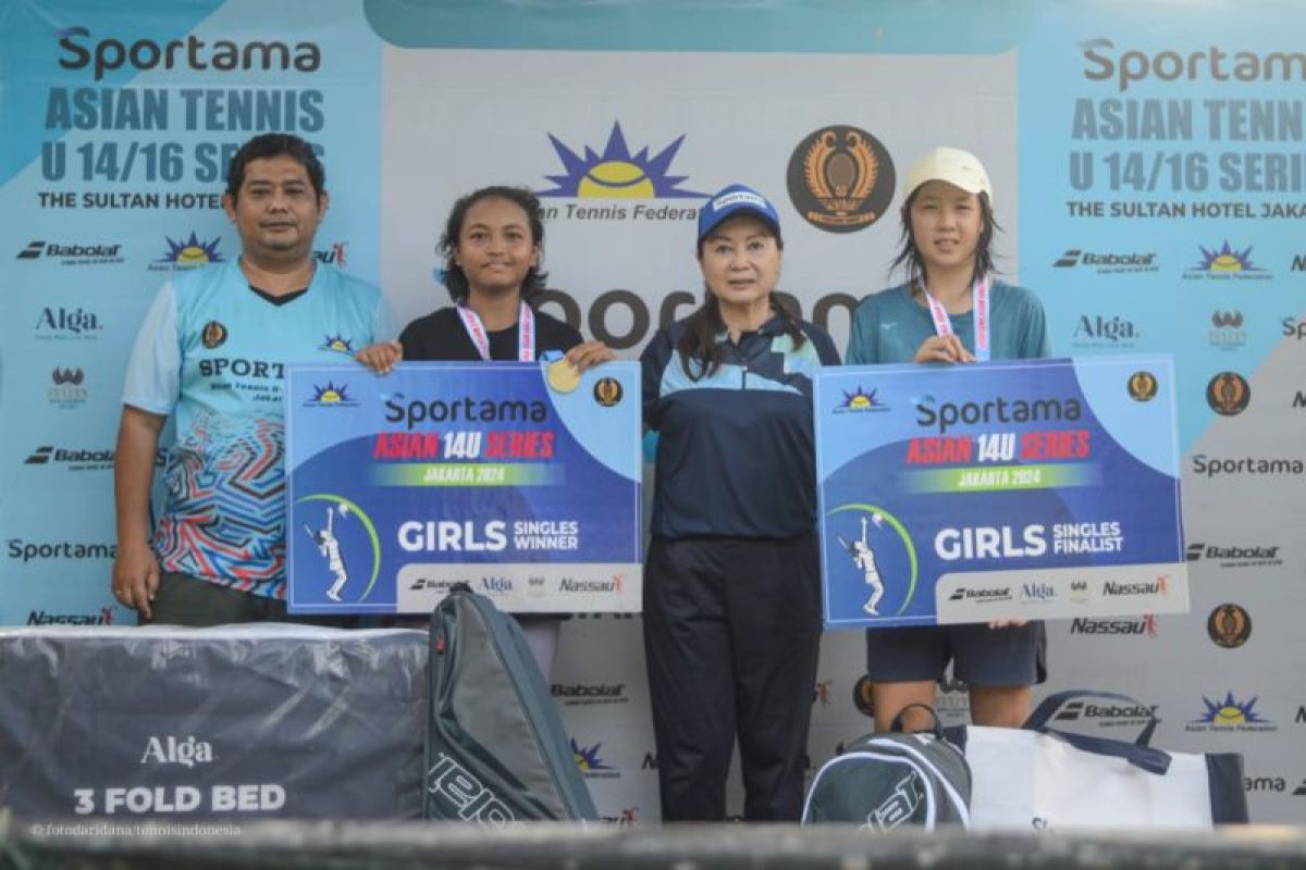 Indonesia sapu bersih gelar tunggal Sportama Asian Tennis U-14 Jakarta