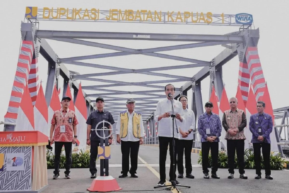 PLN ikut sukseskan peresmian duplikasi Jembatan Kapuas 1 di Pontianak