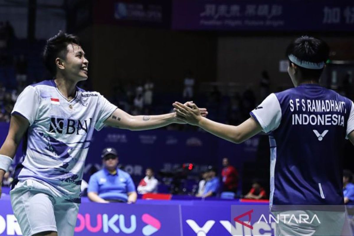 Apriyani/Fadia bertemu Lanny/Ribka di semifinal, ganda putri Indonesia turut amankan satu tempat di final Swiss Open 2024