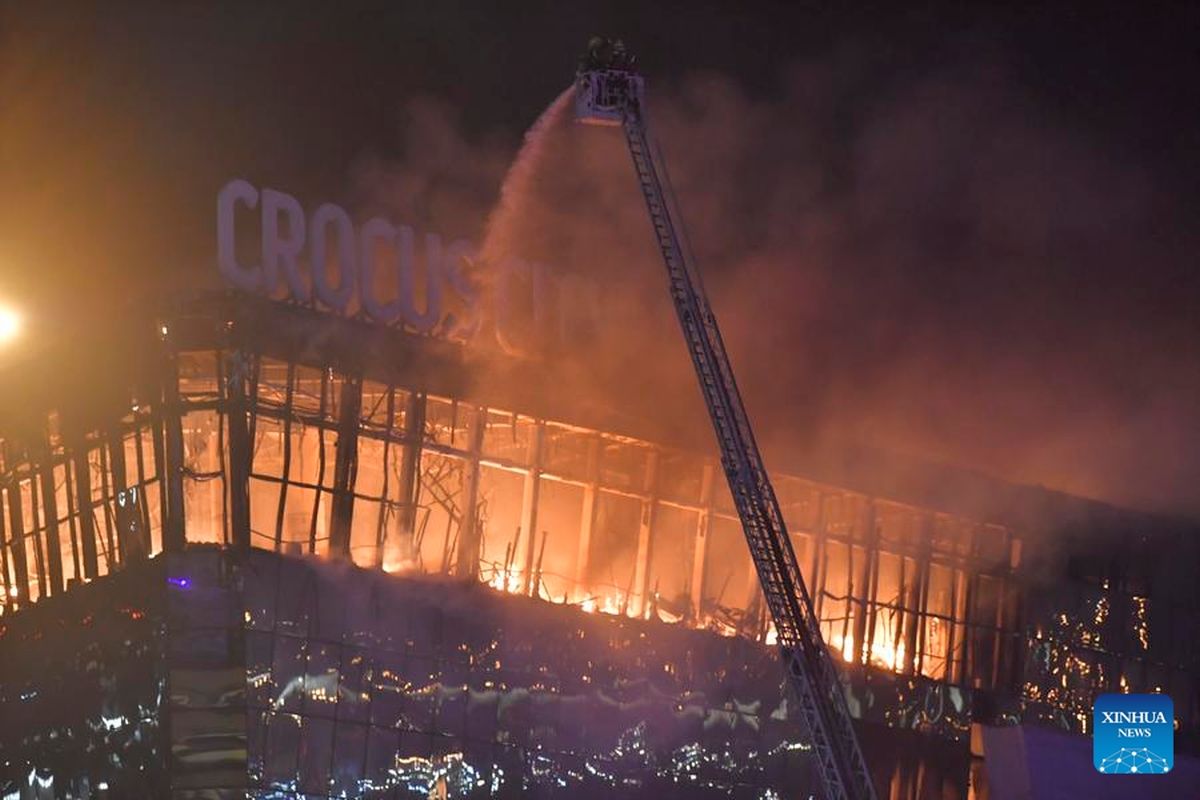 Korban jiwa serangan di gedung konser Moskow bertambah jadi 93