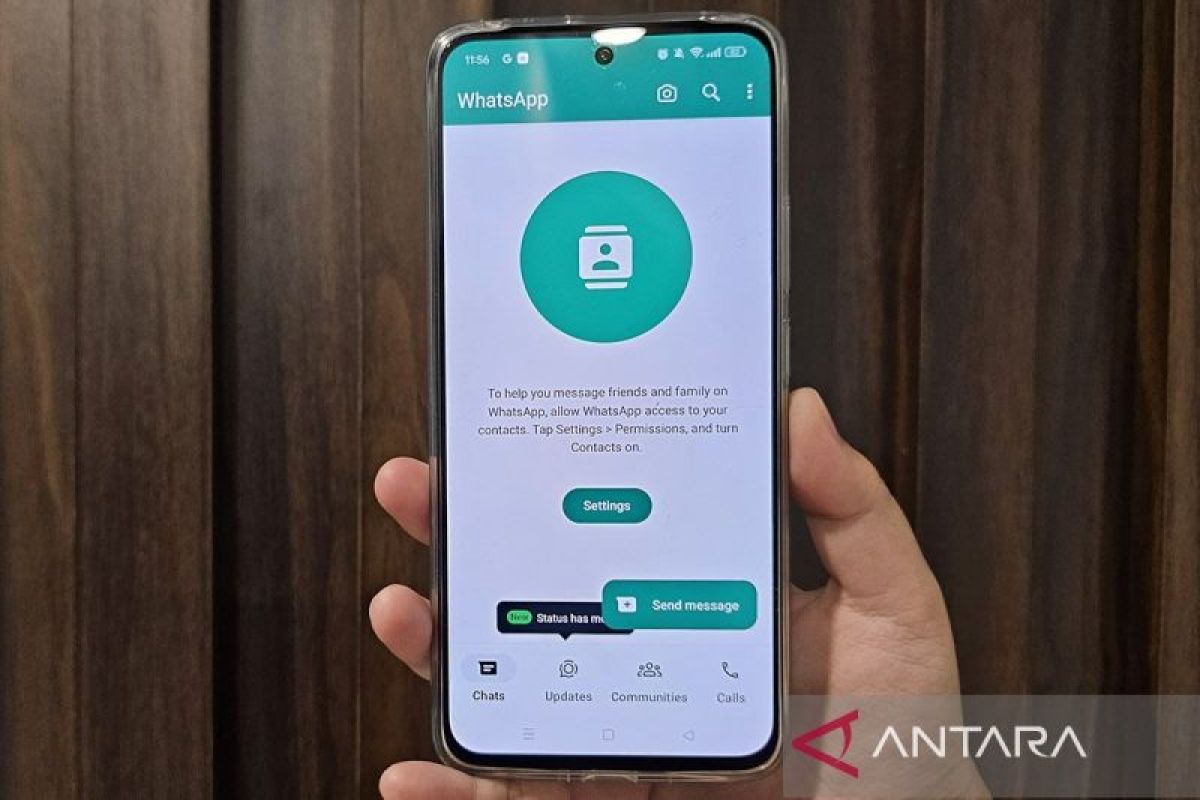 Perubahan tampilan utama menu WhatsApp di bawah, tiba di Indonesia