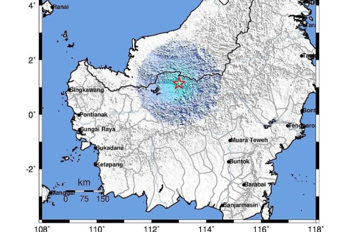 Gempa di Kapuas Hulu akibat aktivitas sesar lokal