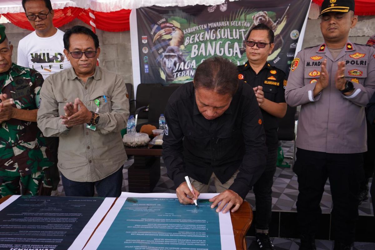 BKSDA dan Pemkab Minsel deklarasi sepakat lindungi satwa liar