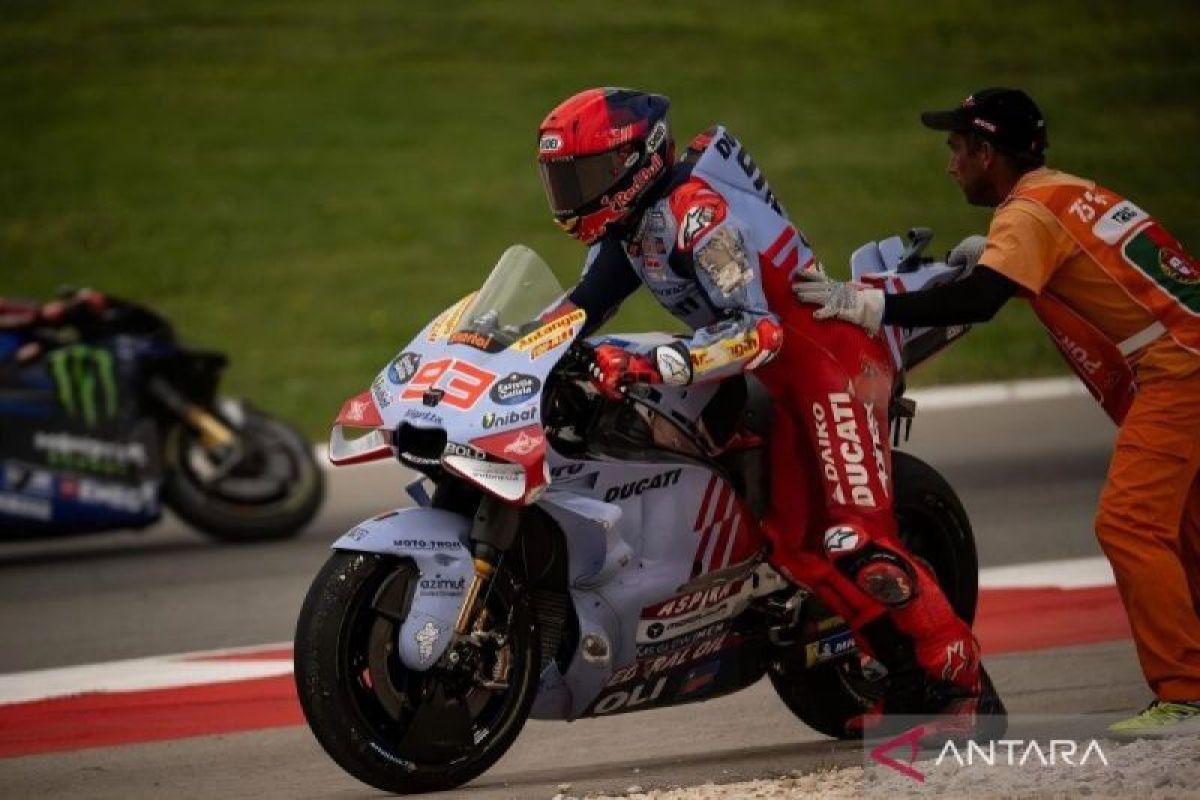 MotoGP: Marquez ungkap ada masalah rem yang sebabkan dirinya jatuh