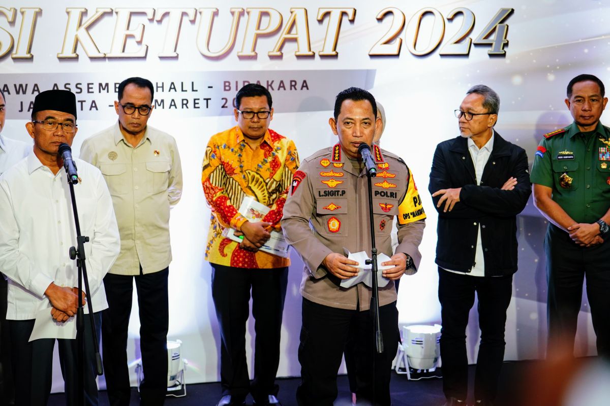 Rakor Ops Ketupat, Kapolri persiapkan mudik 2024 aman dan lancar