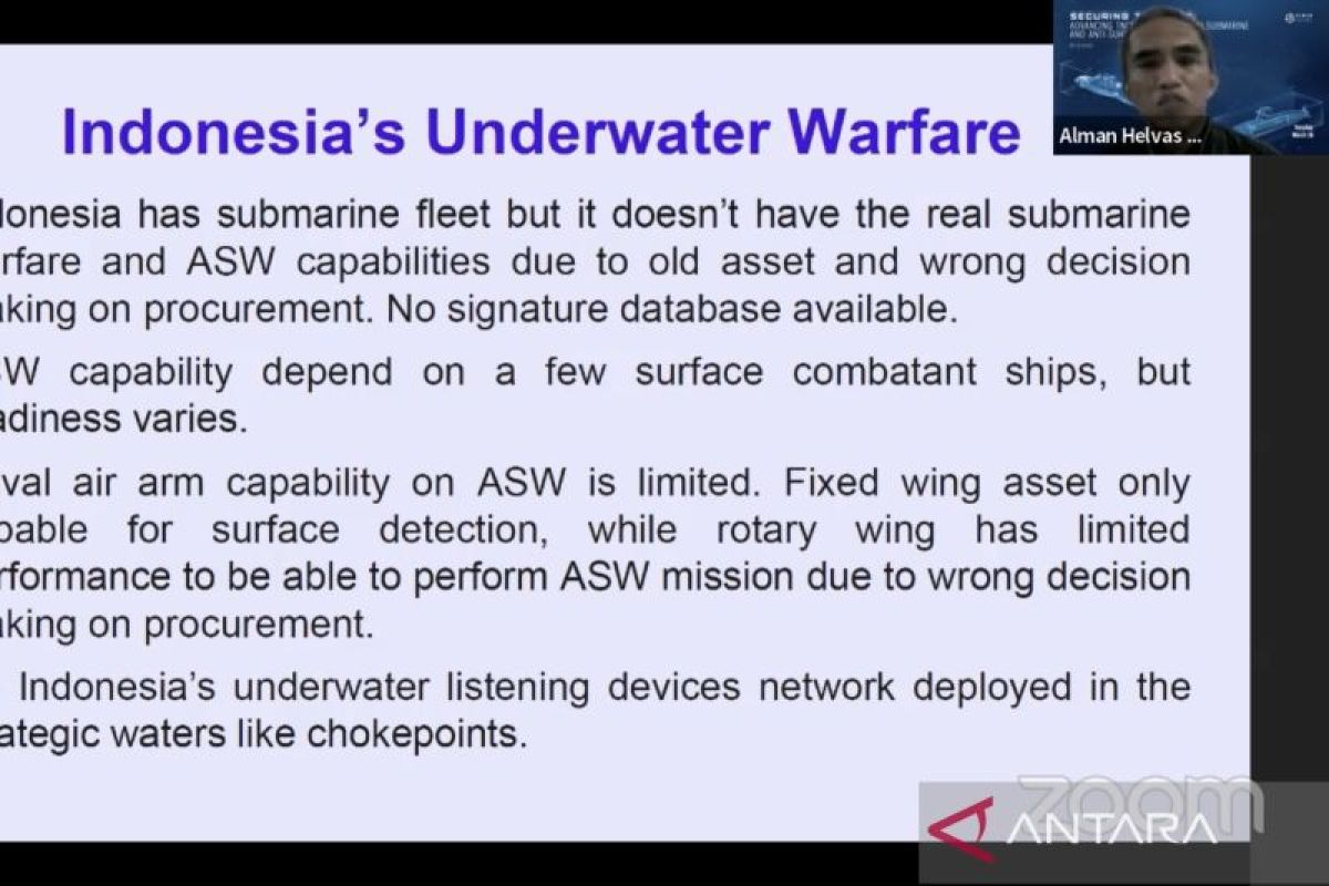 Ahli: Kemampuan ASW dan ASuW TNI AL butuh investasi besar