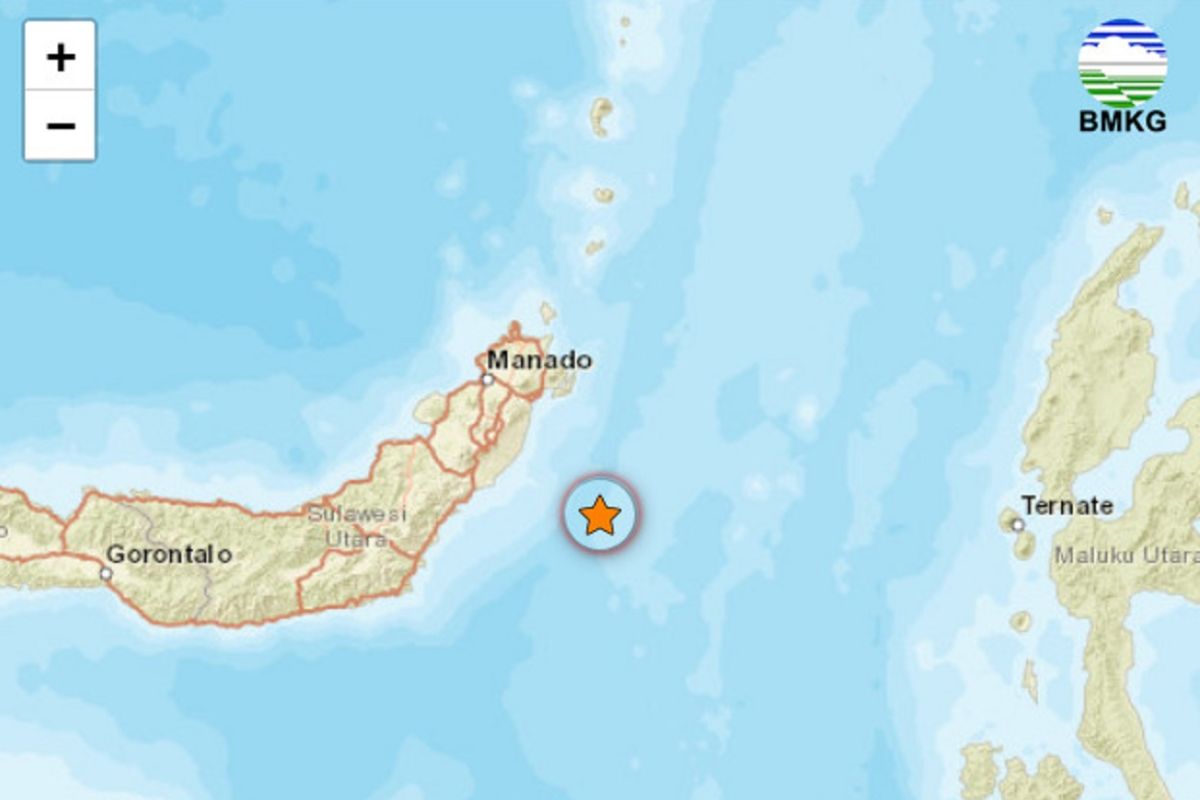 Gempa guncang Minahasa Tenggara, dipicu subduksi lempeng Laut Maluku