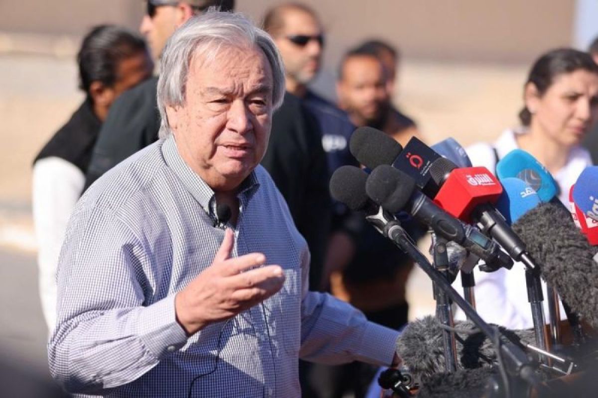 Antonio Guterres sebut pengiriman bantuan efektif ke Gaza butuh gencatan senjata segera