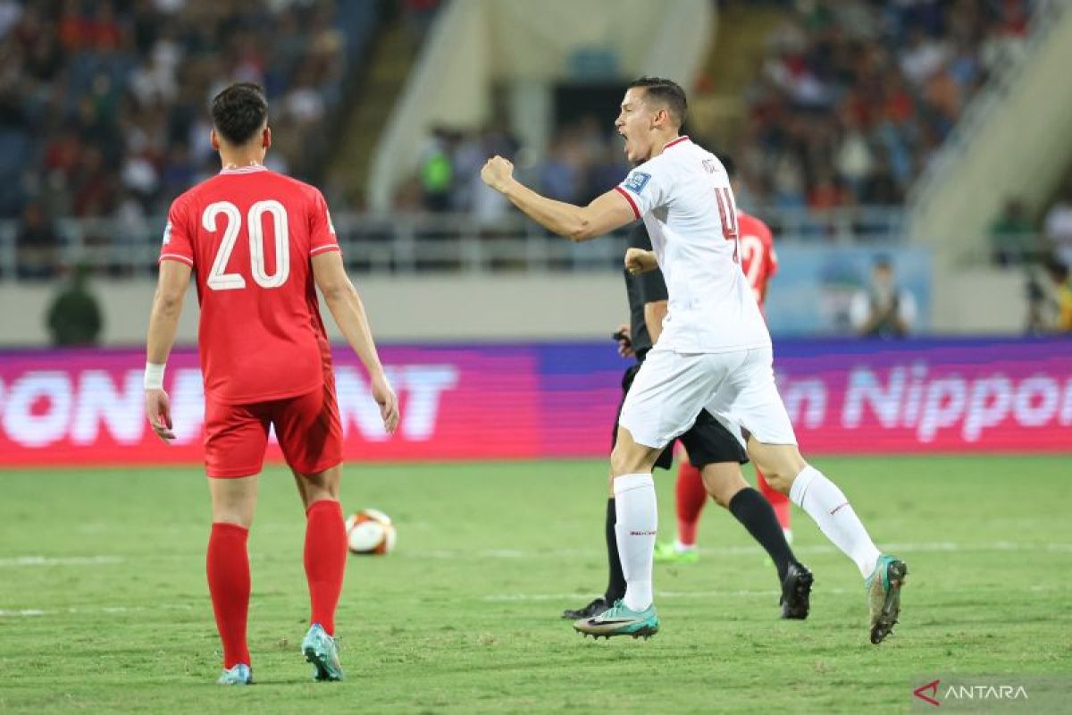 Timnas Indonesia pesta gol di kandang Vietnam