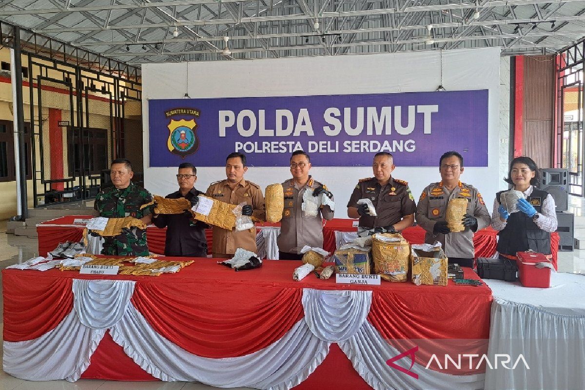 Polresta Deli Serdang ungkap 17 Kg kasus narkoba