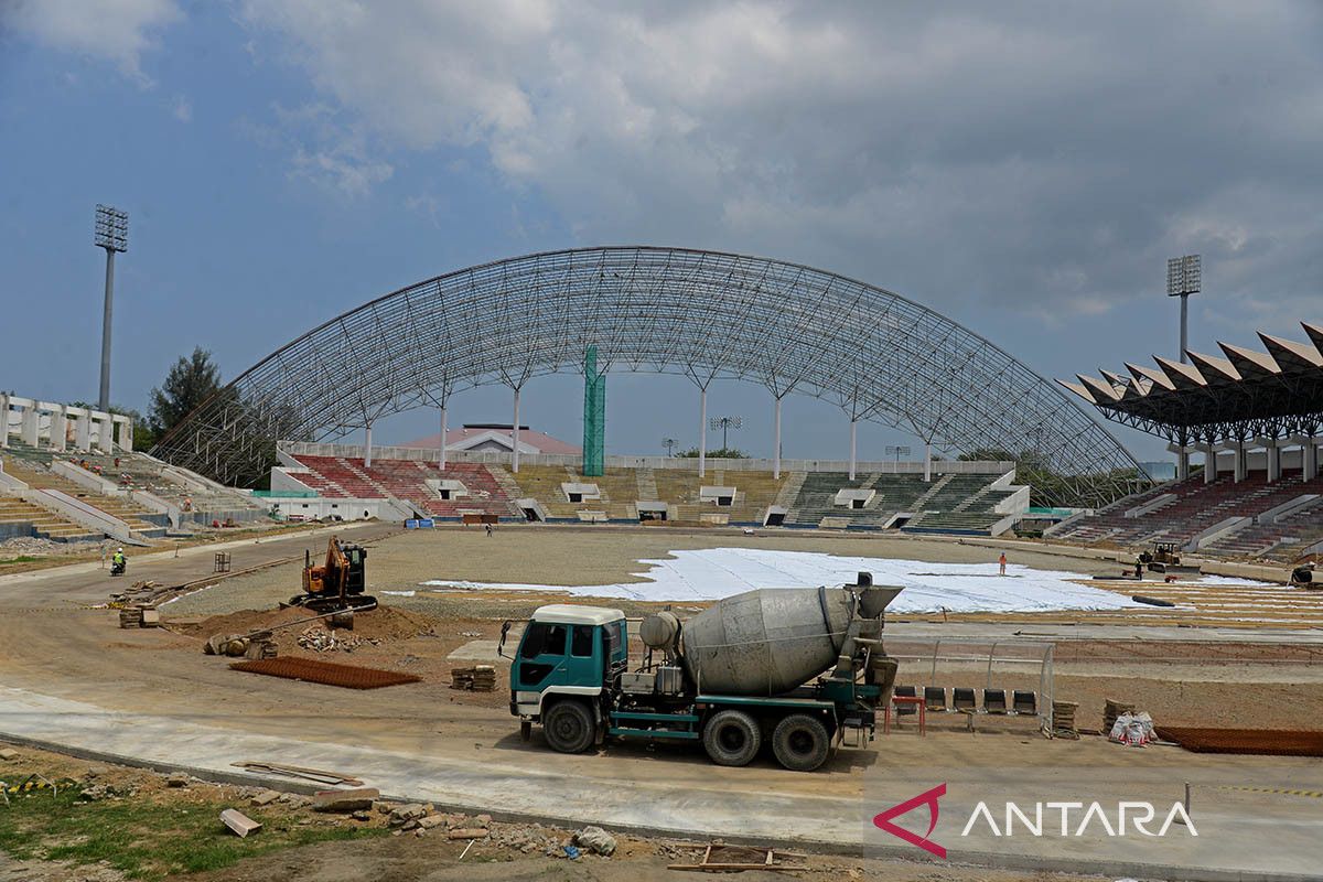 FOTO - Progres venue stadion PON di Aceh