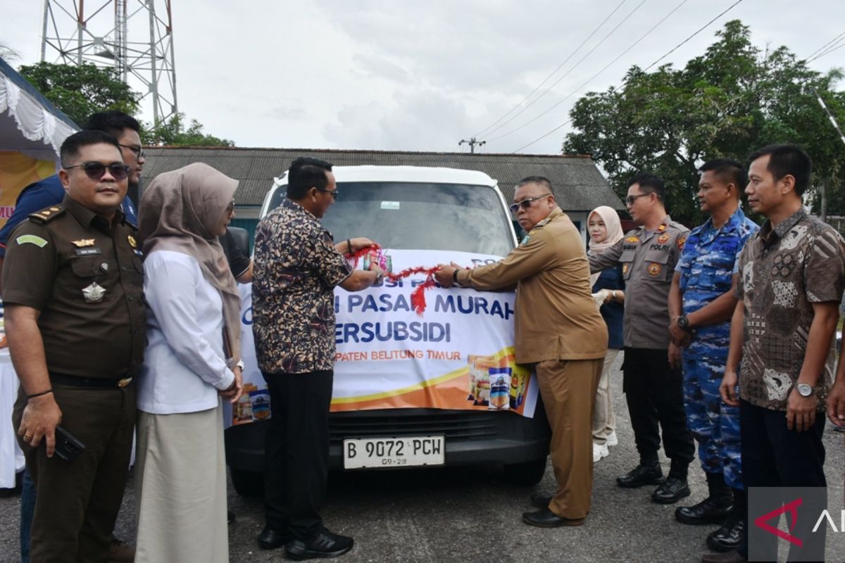 Belitung Timur mendistribusikan 8.150 paket sembako bersubsidi