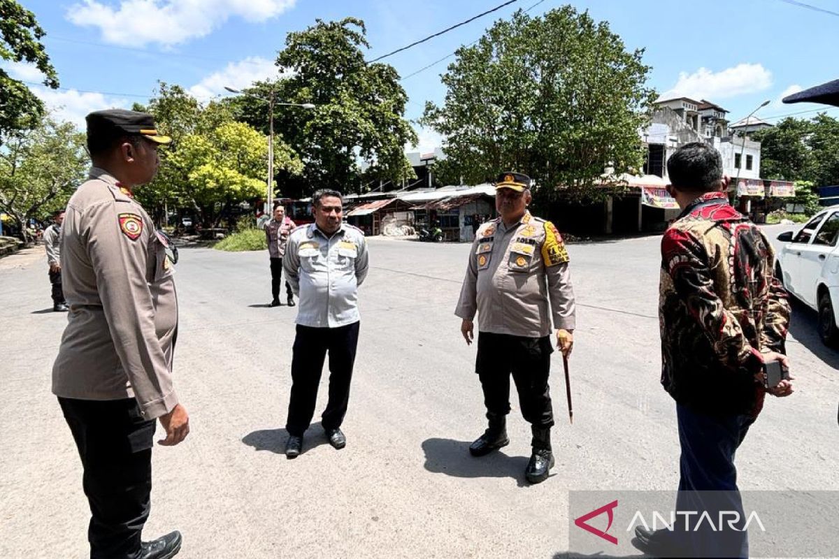 Polisi bangun pos pengamanan di Terminal Mandalika jelang Lebaran