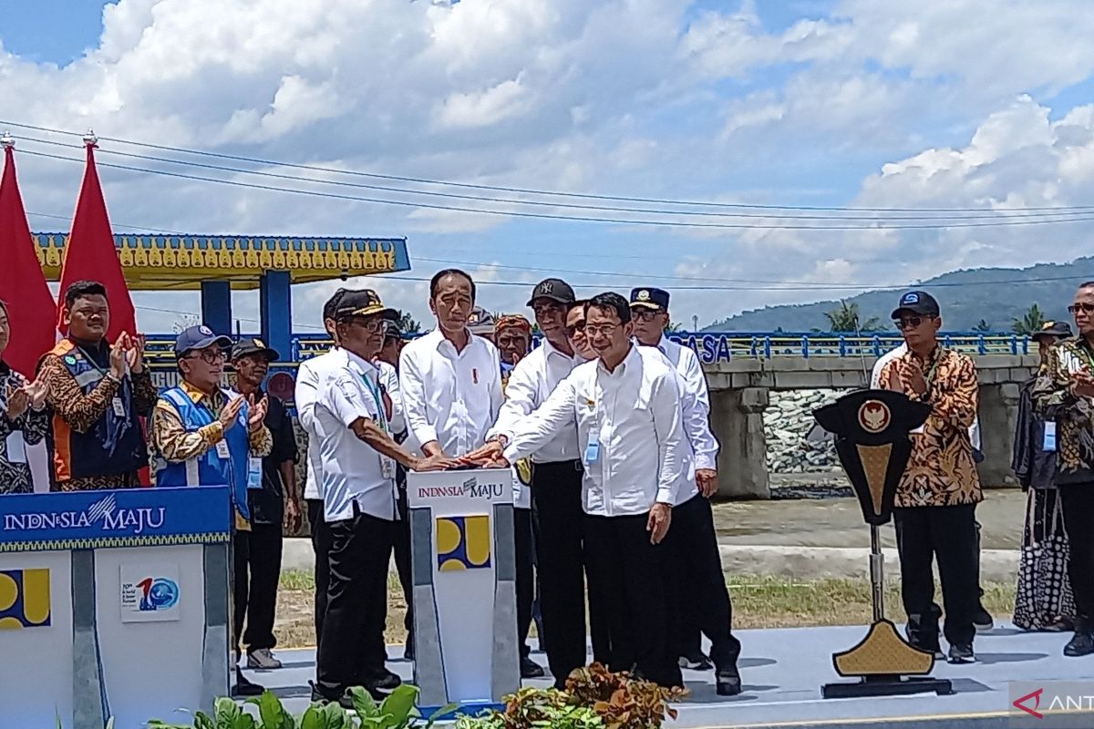 President inaugurates C Sulawesi's Gumbasa Dam to boost agriculture