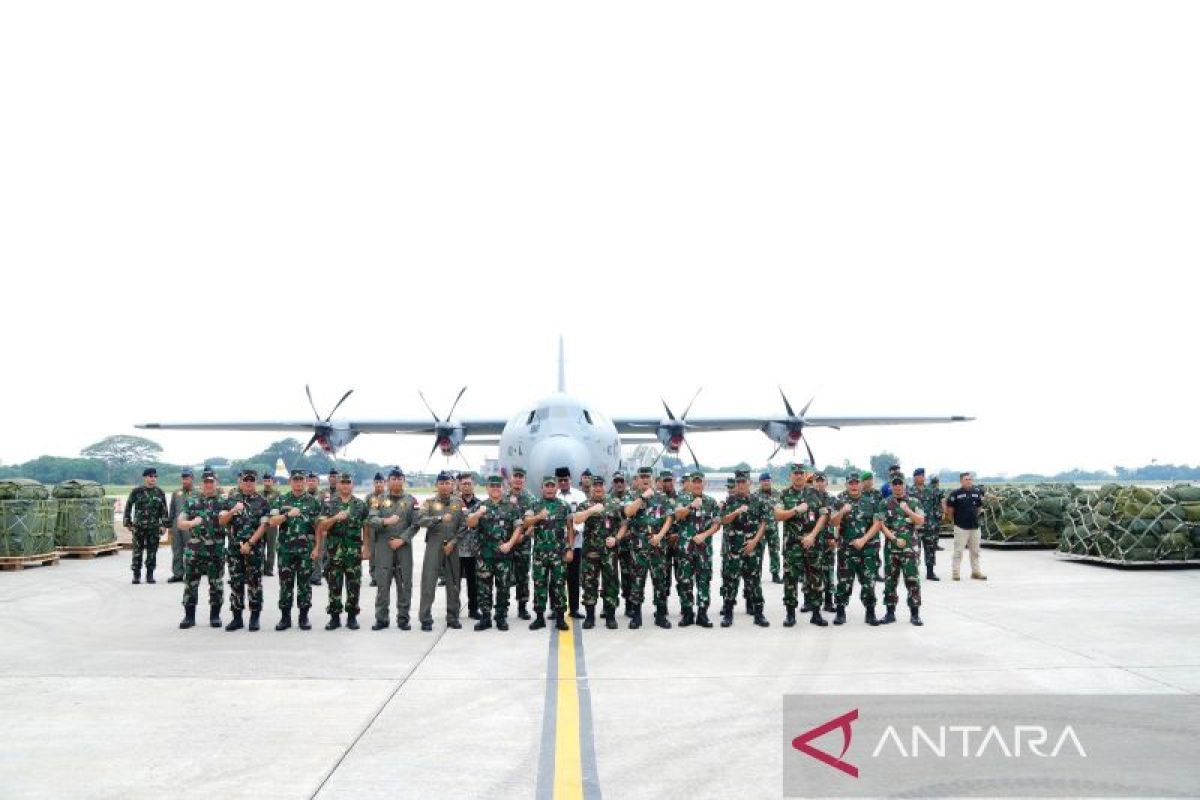 Hercules baru TNI AU siap angkut bantuan untuk rakyat Palestina