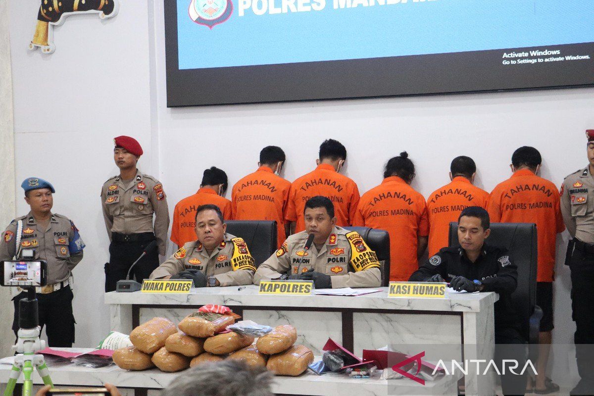 Selama Maret, Polres Madina ungkap delapan kasus narkoba