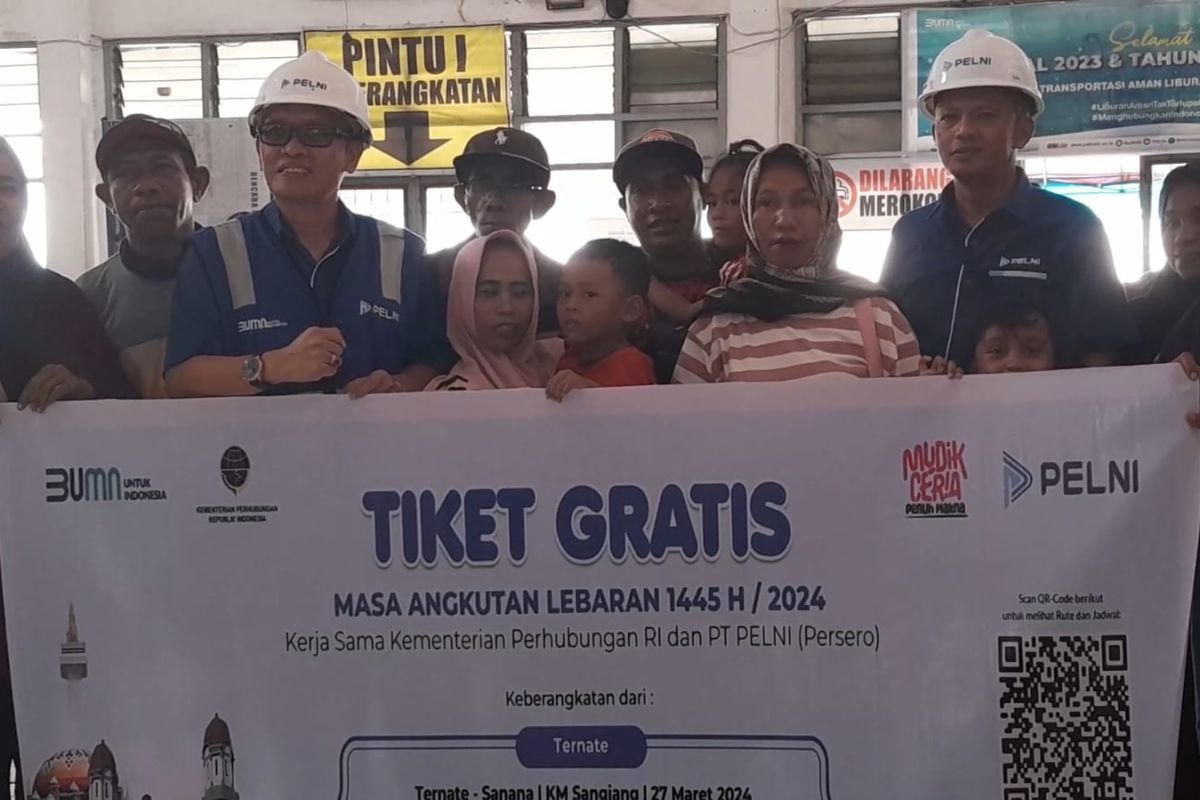 Mudik gratis perdana dengan rute pelayaran Ternate - Sanana