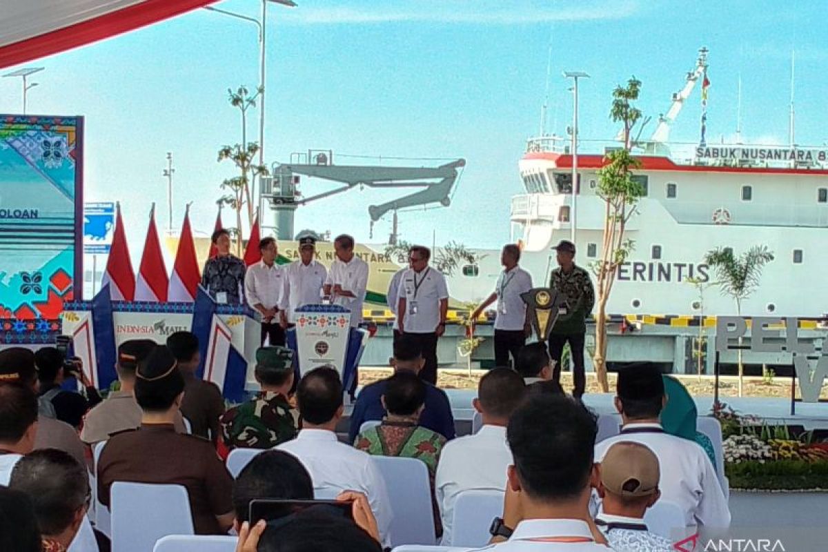 Presiden Jokowi resmikan Pelabuhan Wani dan Pantoloan di Kawasan Teluk Palu