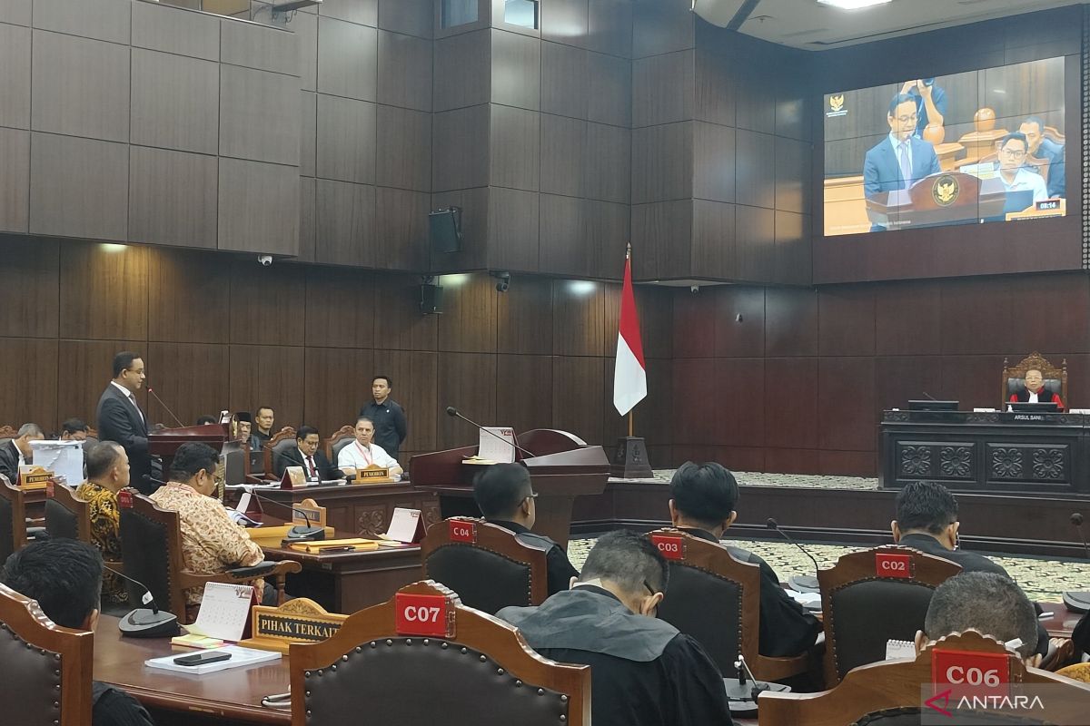 Anies pidato di sidang PHPU, ajak masyarakat teguhkan komitmen demokrasi