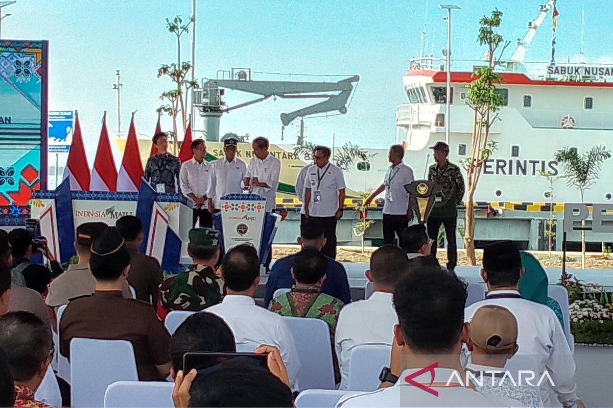 Presiden Jokowi resmikan Pelabuhan Wani dan Pantoloan di Kawasan Teluk Palu