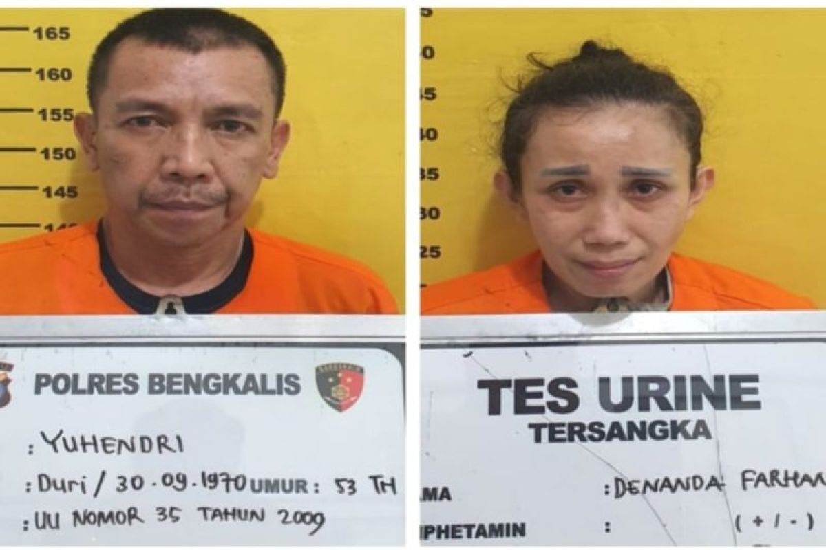 Suami istri di Mandau jualan narkoba