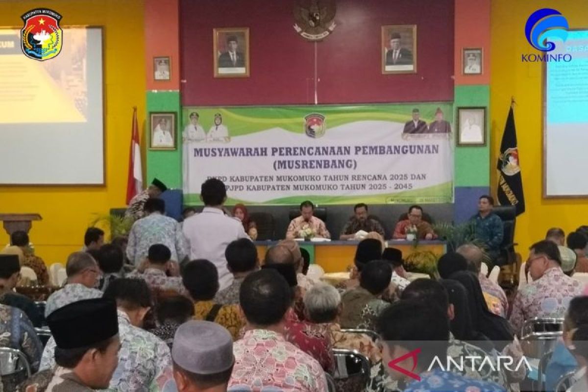 Pemkab Mukomuko gelar Musrenbang RPJPD 2025-2045 dan RKPD 2025