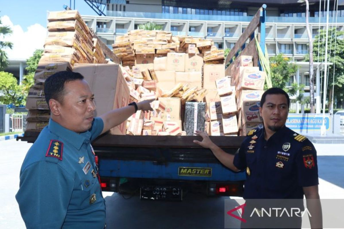 Lanal Labuan Bajo-NTT gagalkan peredaran rokok diduga ilegal