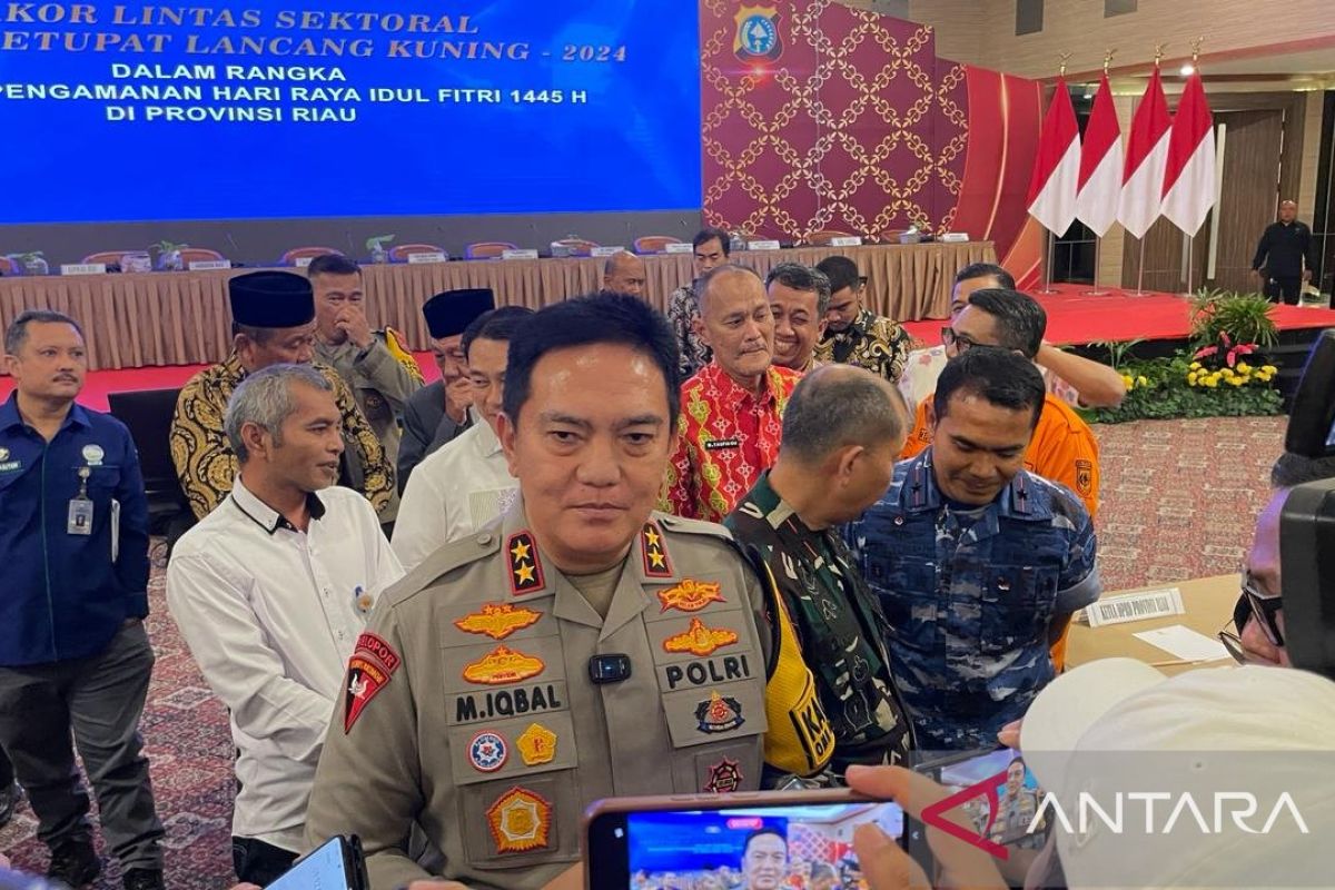 3 ribu personel amankan arus mudik di Riau, Kapolda : Petugas jangan asik nonton TV!
