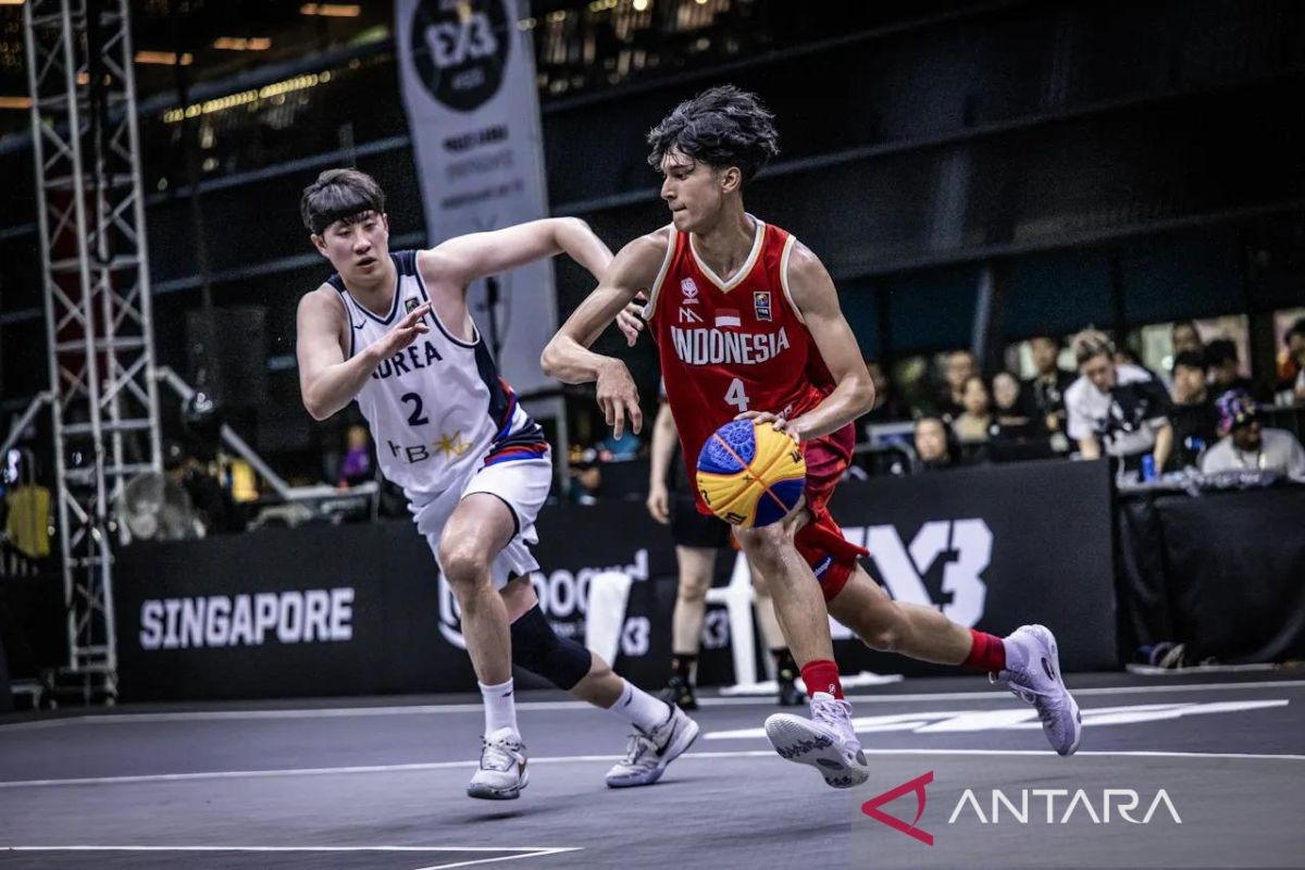 Pebasket Erick Ibrahim menjadi aktor kemenangan Indonesia 3X3 atas Korsel