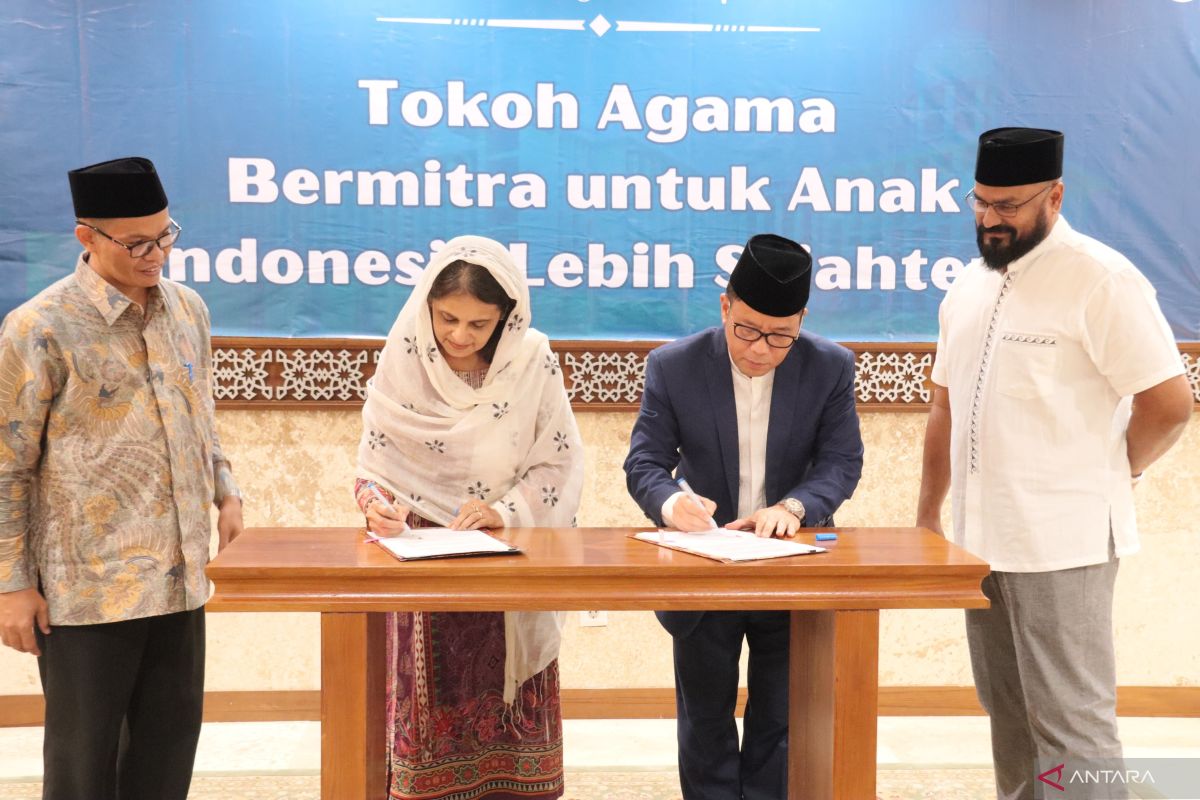 Kemenag teken MoU dengan UNICEF guna memperkuat perlindungan hak anak