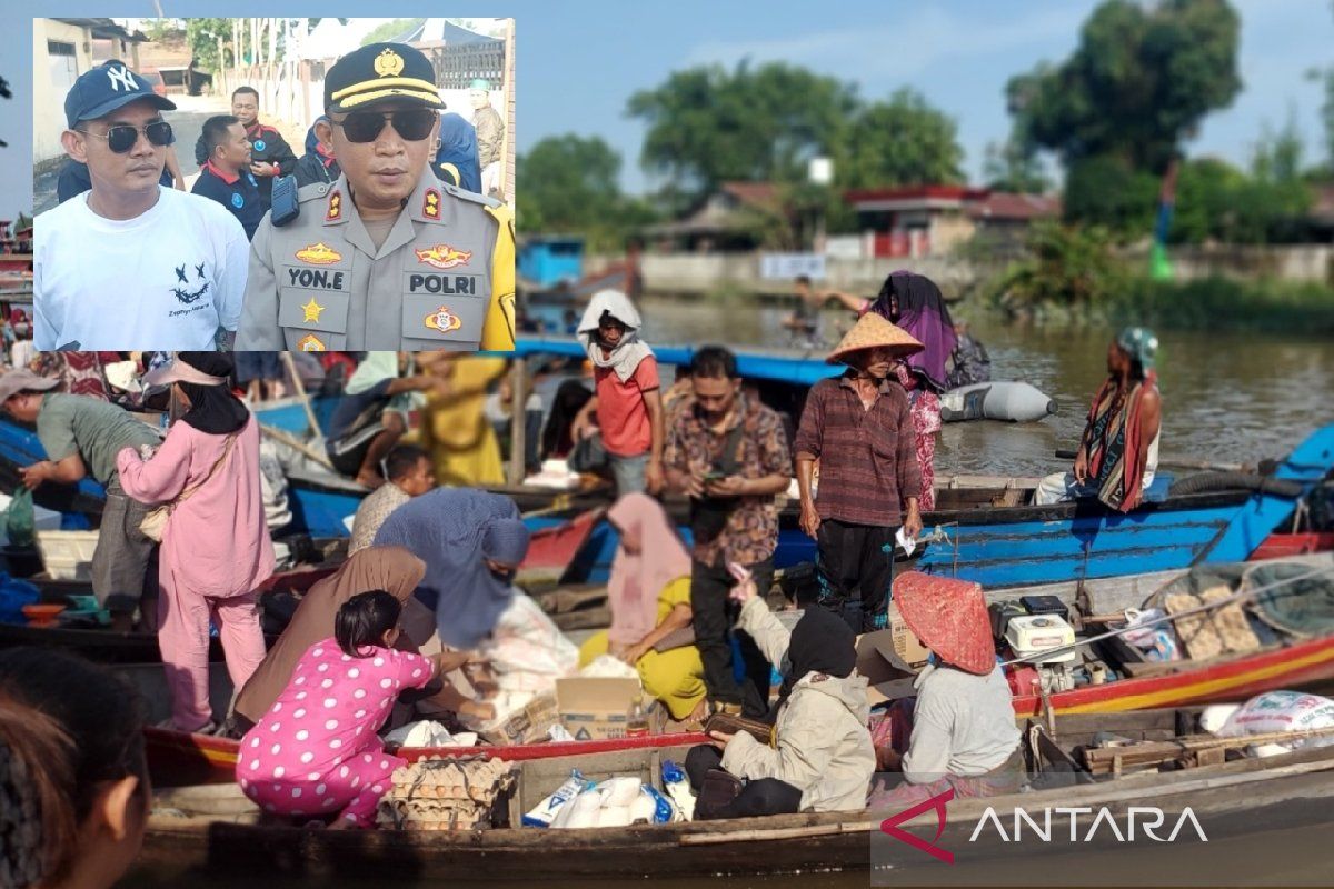 Pasar apung Ramadhan Polres Tanjung Balai 