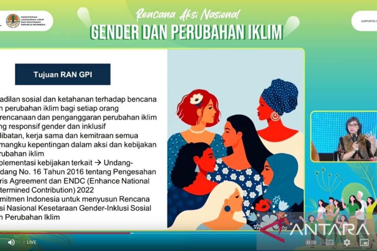 Pemerintah luncurkan Rencana Aksi Nasional Gender dan Perubahan Iklim