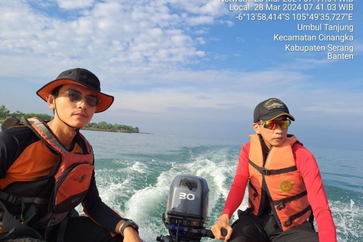 Tim SAR Banten berhasil menemukan korban kecelakaan laut meninggal