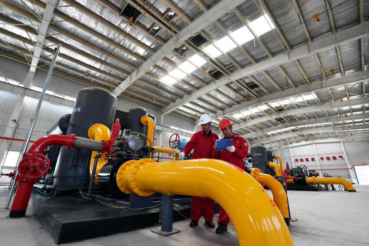 Ladang gas alam batu bara terbesar China catat rekor output gas harian