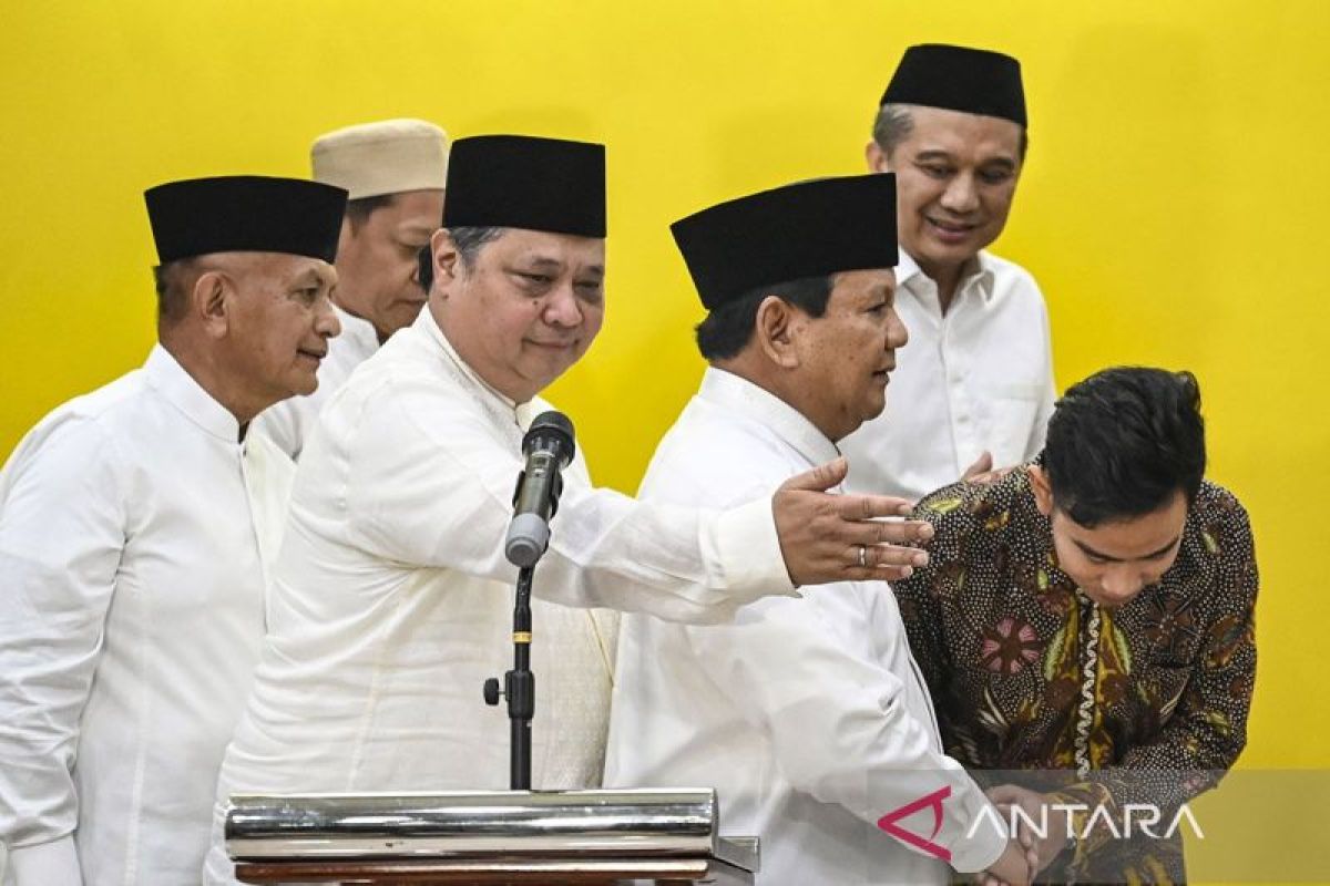 Airlangga sebut belum bahas kursi menteri dengan Prabowo