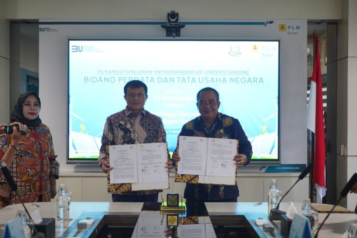 PLN Batam dan Kejaksaan tandatangani MoU penanganan hukum