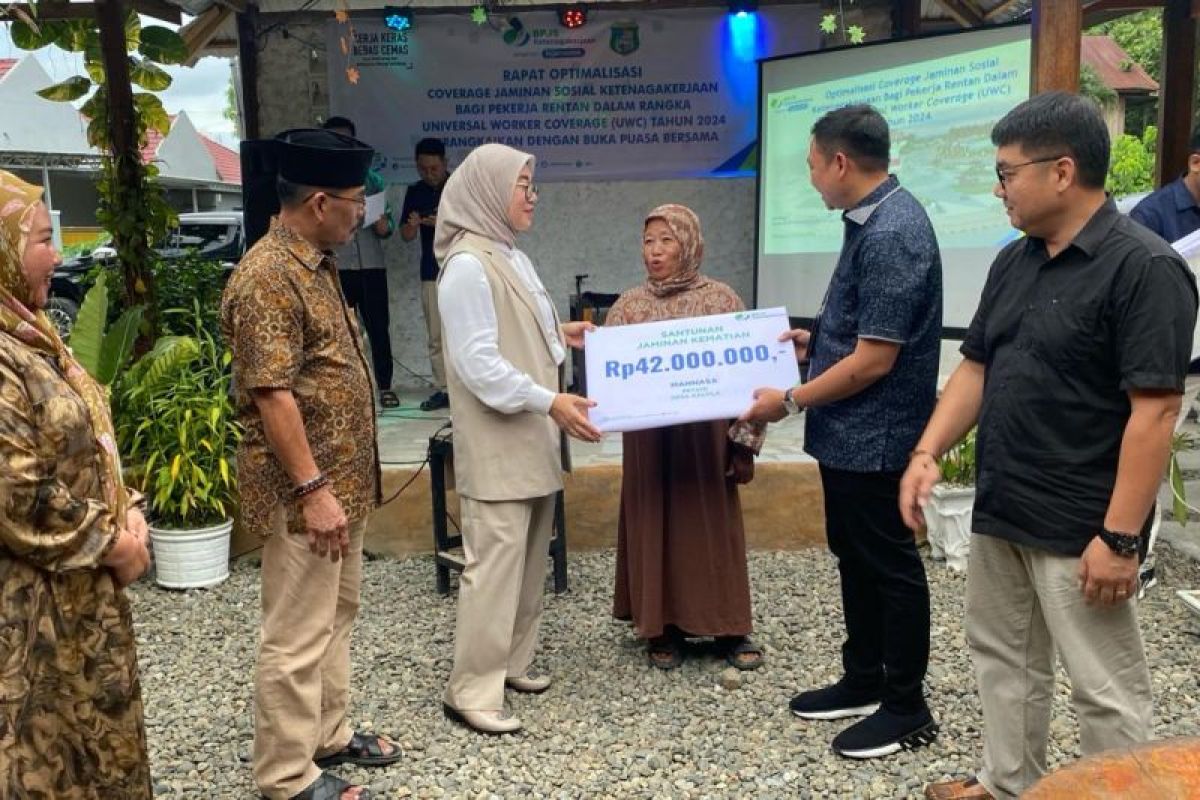 BPJS Ketenagakerjaan Pasangkayu salurkan santunan  pekerja sebesar Rp378 juta