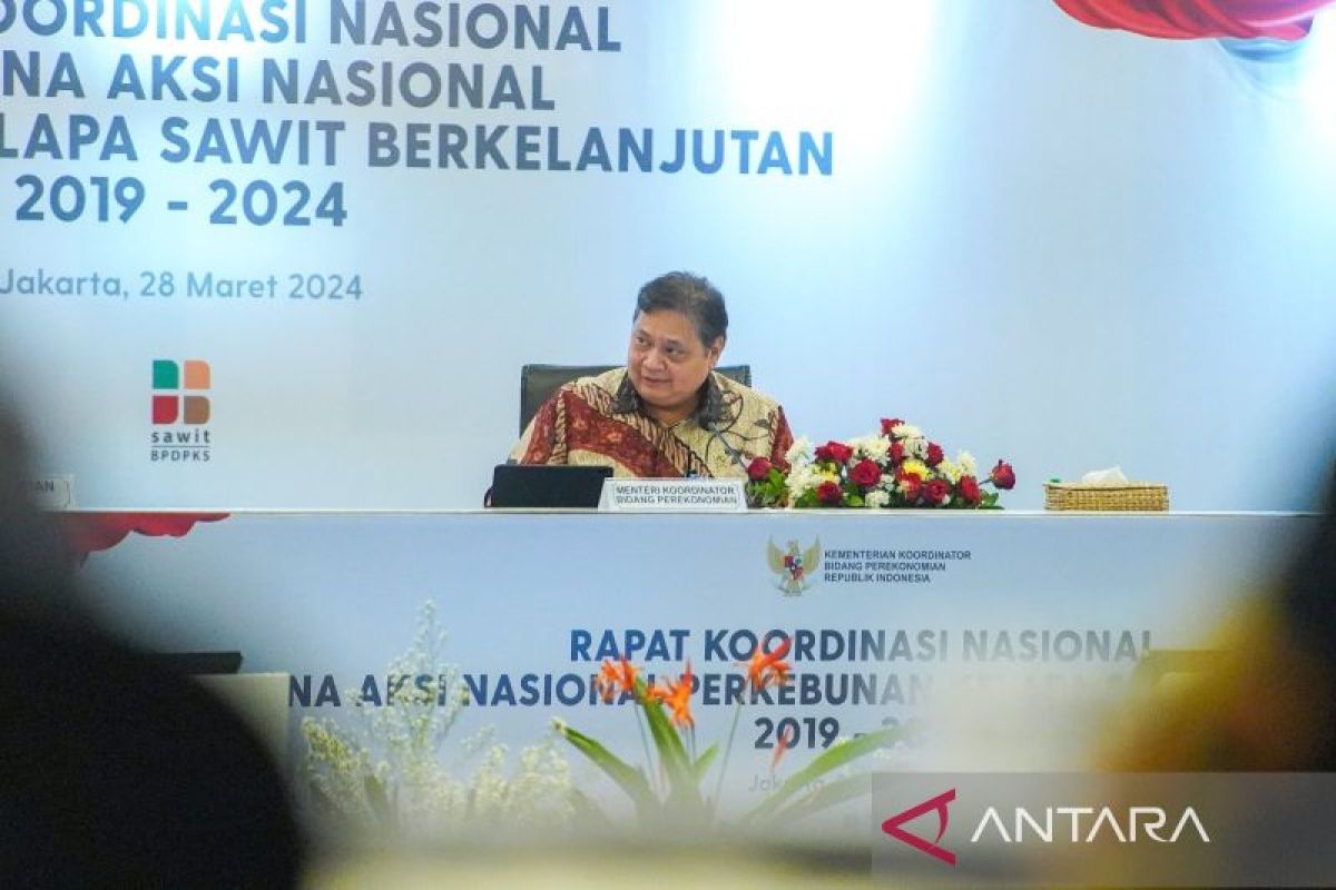 Menko Perekonomian sebut hilirisasi sawit Indonesia tetap dilanjutkan