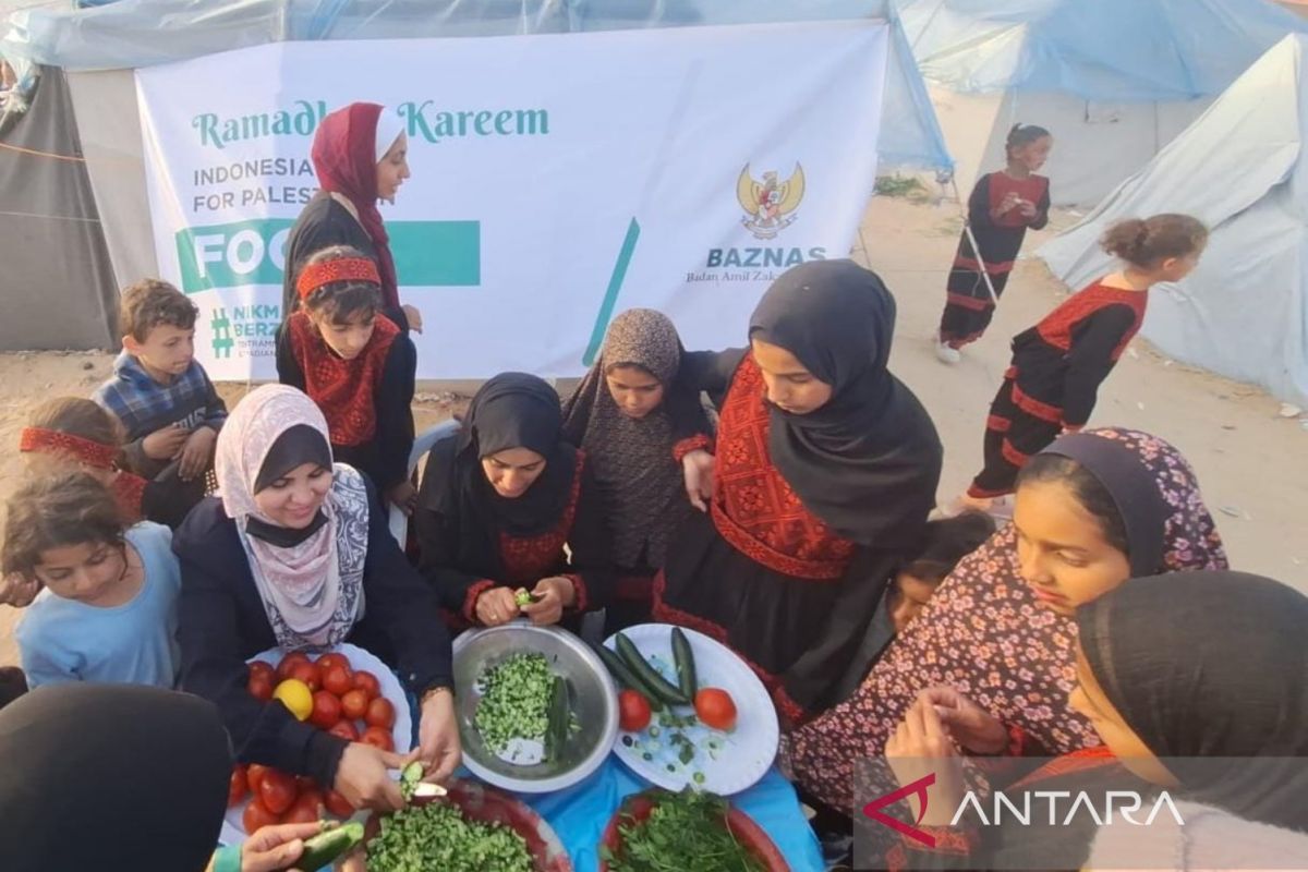 Baznas distribusikan makanan siap saji di Palestina
