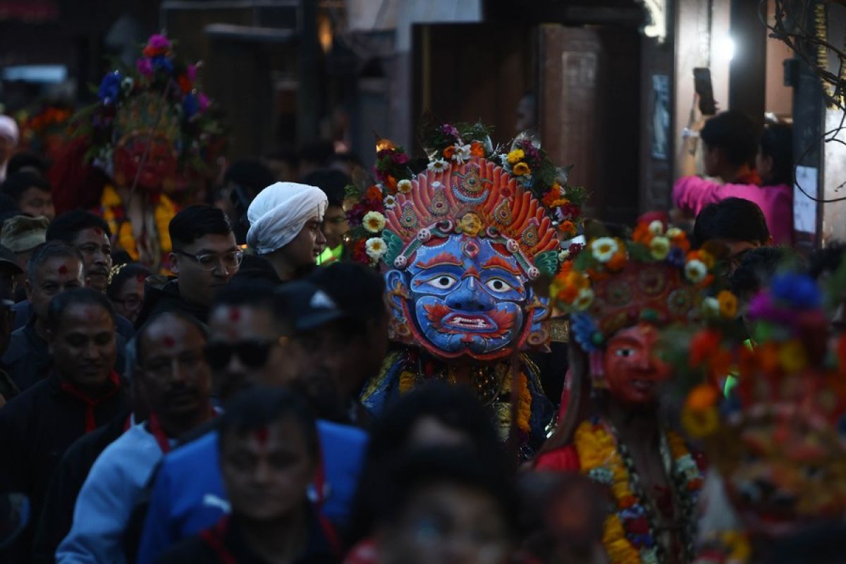 Festival Shree Pachali Bhairav Khadga Siddhi Jatra digelar di Nepal