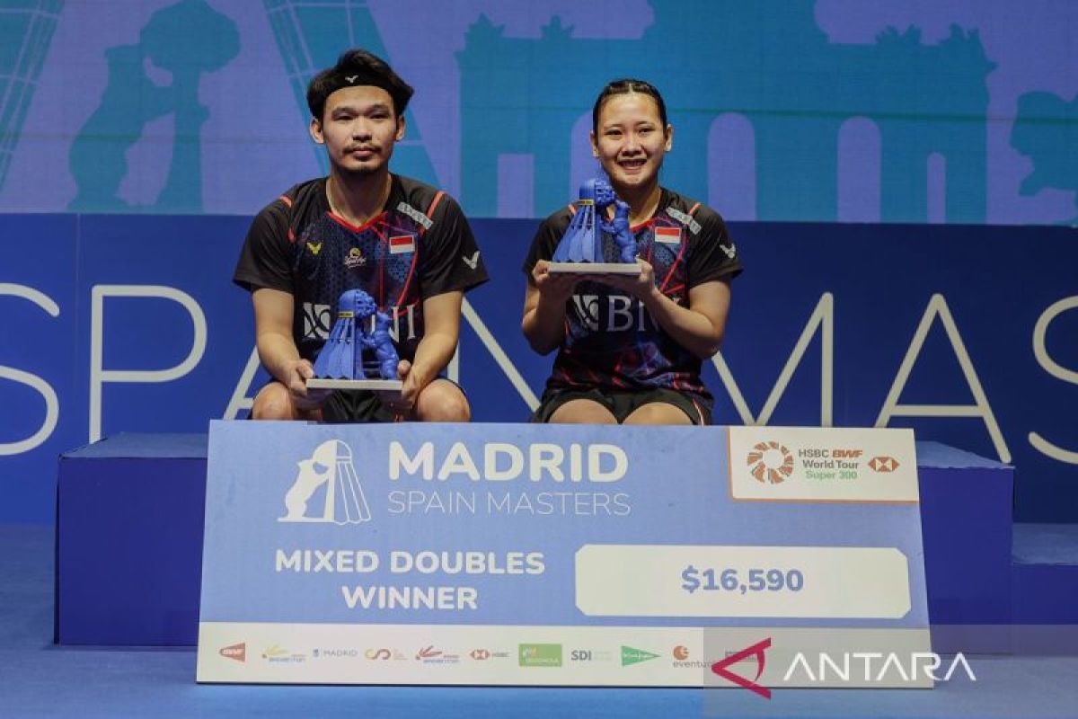 Hasil final Spain Masters 2024: Rinov/Pitha keluar sebagai juara