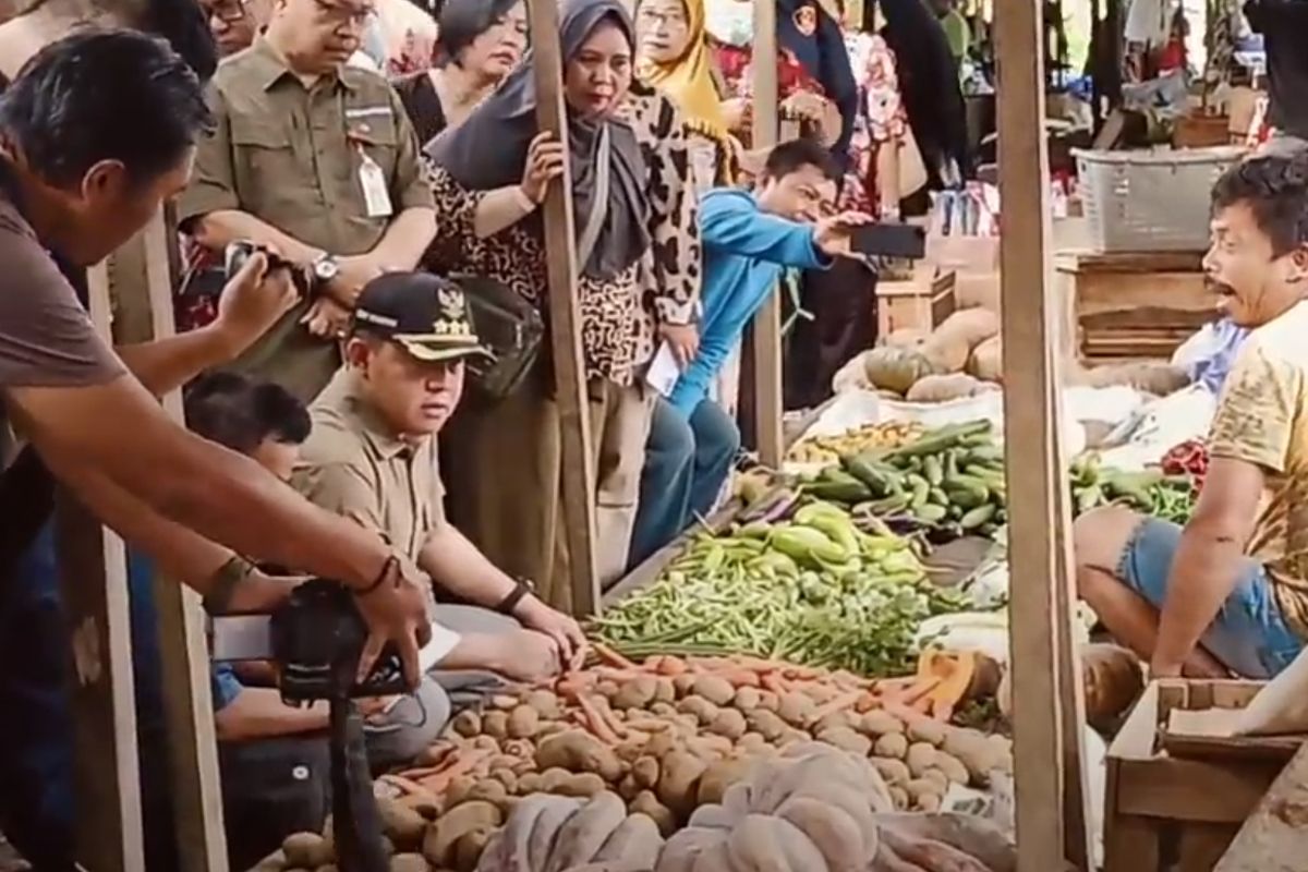Pj Bupati Barsel pantau ketersediaan dan harga bahan pokok jelang Ramadhan