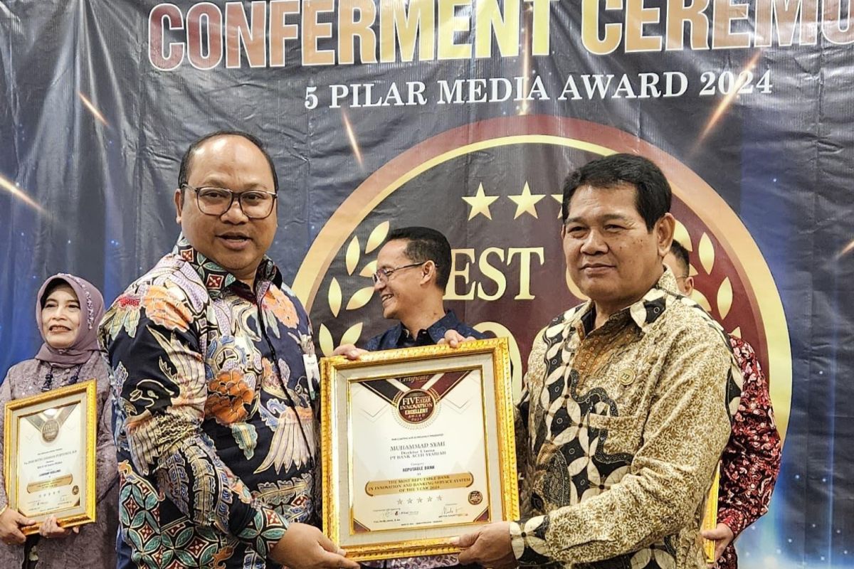 Bank Aceh Syariah raih five star innovation exellent Award 2024, begini penjelasannya