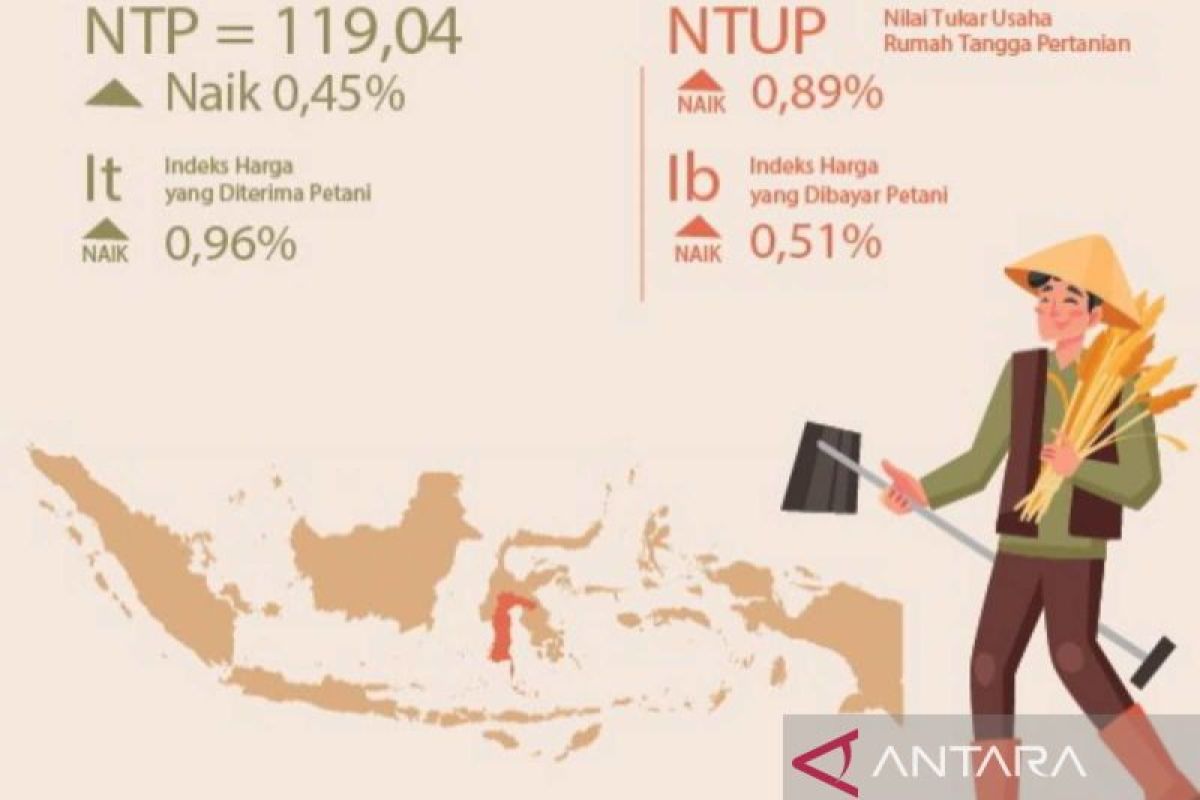 NTP Sulsel per Maret 2024 mengalami kenaikan 0,45 persen